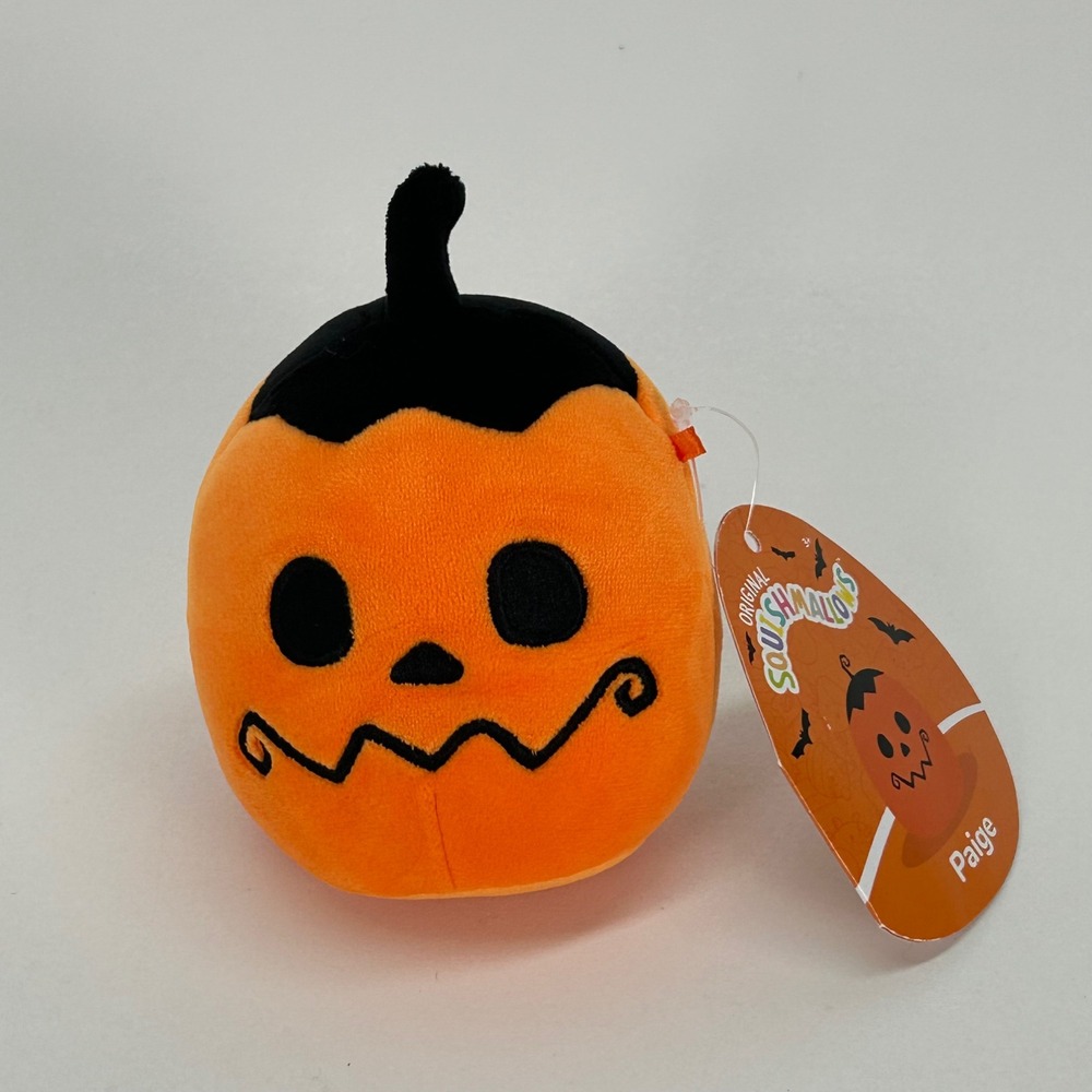 Squishmallows 5 Inch‎ Paige the Pumpkin Halloween Plush Kellytoy 2023 NWT